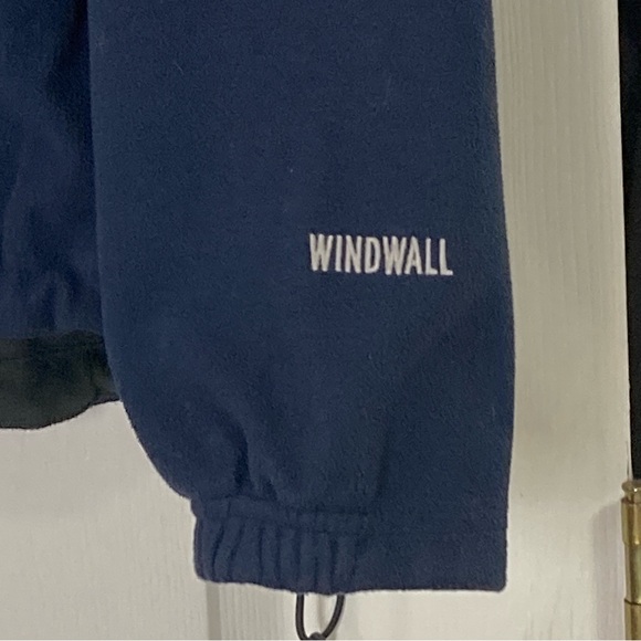 The North Face Windwall Fleece Jacket Water Resistant Blue L  Logo Embroidered - Picture 3 of 16